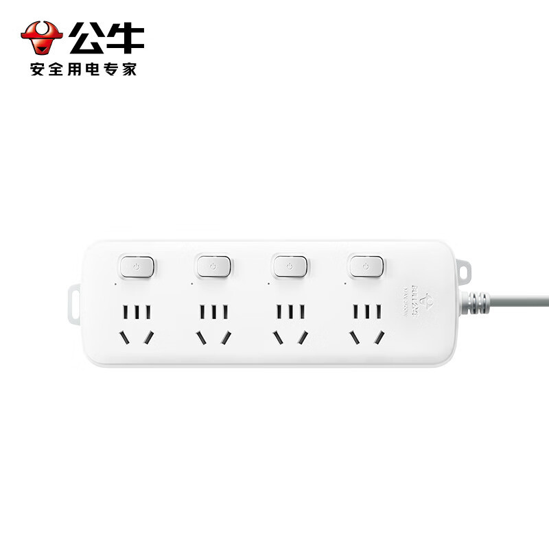 公牛（BULL） 插座/插排/插线板/接线板4孔1.8m S1043