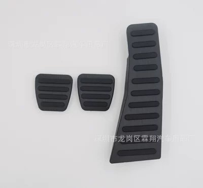 Generation (006-09) Civic, Si — Dekorativ pedal başlıqları - black-manual-transmission-three-piece-set