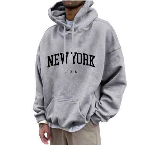 Mens Printed Oversized Hoodie Long Sleeve Casual Pullover Fashion_voghion.com