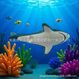 慢回弹海洋动物解压厂家供应慢回弹PU发泡鲨鱼玩具制品聚氨酯发泡