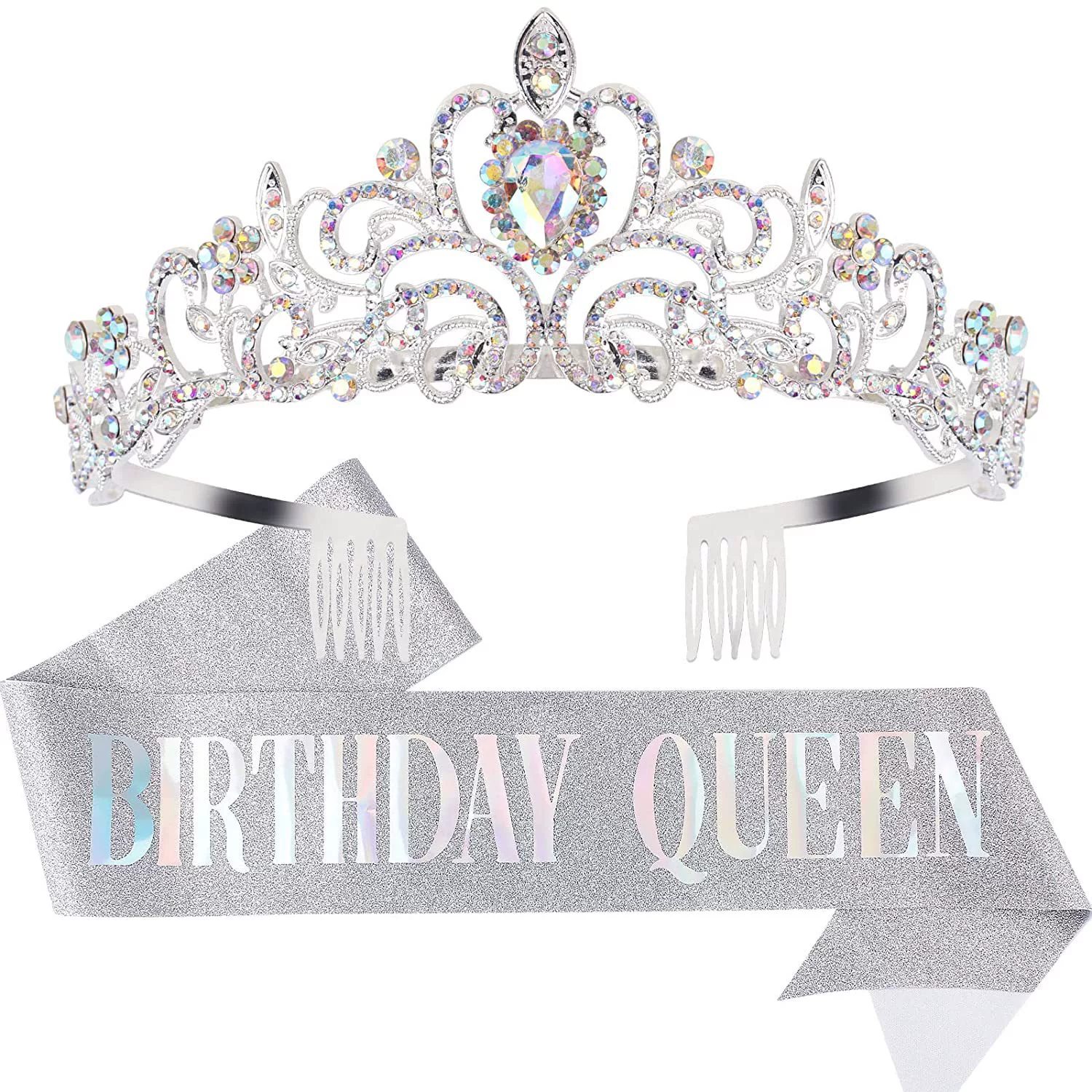 Европейско-американский набор на день рождения: наплечная лента-корона BIRTHDAY QUEEN/GIRL, праздничный набор