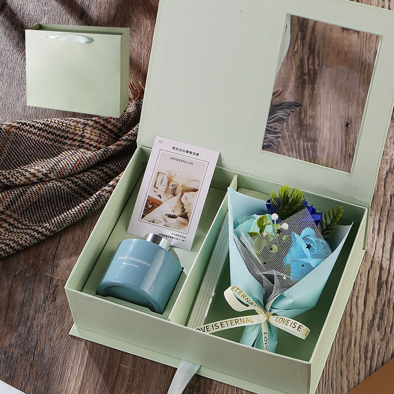 Aromatherapy gift box + blue sea water + gift bag