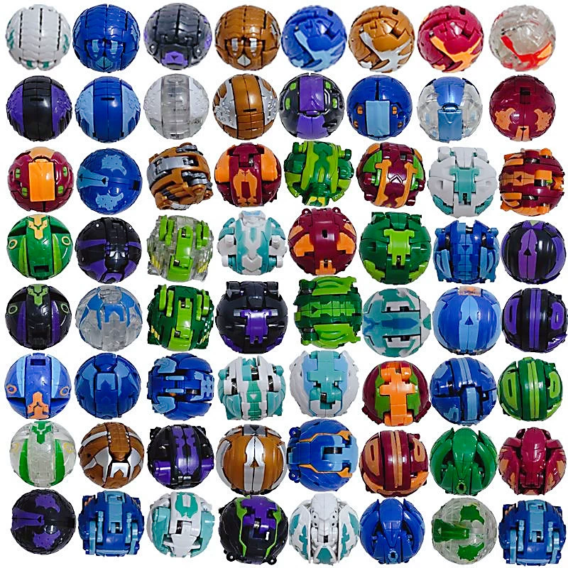Трансформер Bakugan боевой минифигурка, 3,5 см, разные цвета (одна штука)