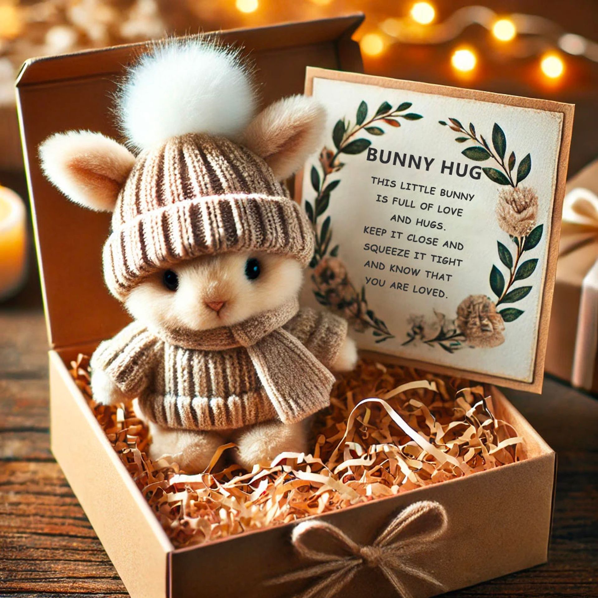 Cross-border spot Mini Bunny Hug Cute Easter Gift Box