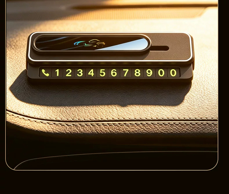 Temporary Parking Number Plate for Car, 2026 New Model, In-Car Display Sign