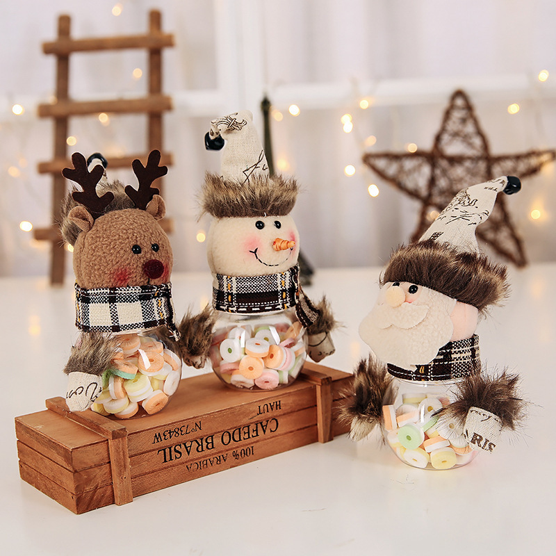 Christmas Decoration Creative Candy Jar Santa Claus Snowman Storage Jar Kidsren's Gift Christmas Eve Party Table Supplies Christmas Decoration Creative Candy Jar Santa Claus Snowman Storage Jar Kidsren's Gift Christmas Eve Party Table Supplies