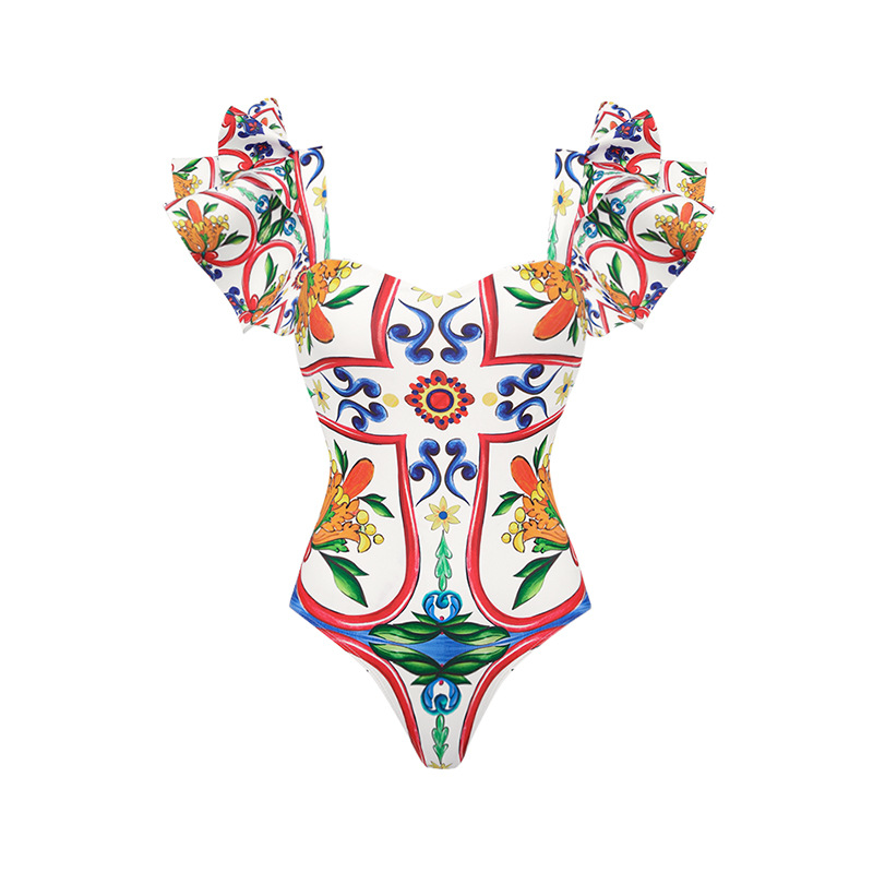 168g Weight Sleeveless Sleeve Length Nylon, Polyester Fabric Type Regular Top Length One-Piece Swimsuit Tops Type Swimming Occasion Strap, Oblique collar, Collarless Neckline Skinny Fit Type Flower Pattern Women's Gender Sexy, Skinny, Solid Color Style Women's Sexy Skinny Solid Color Flower One Piece Swimwear 6