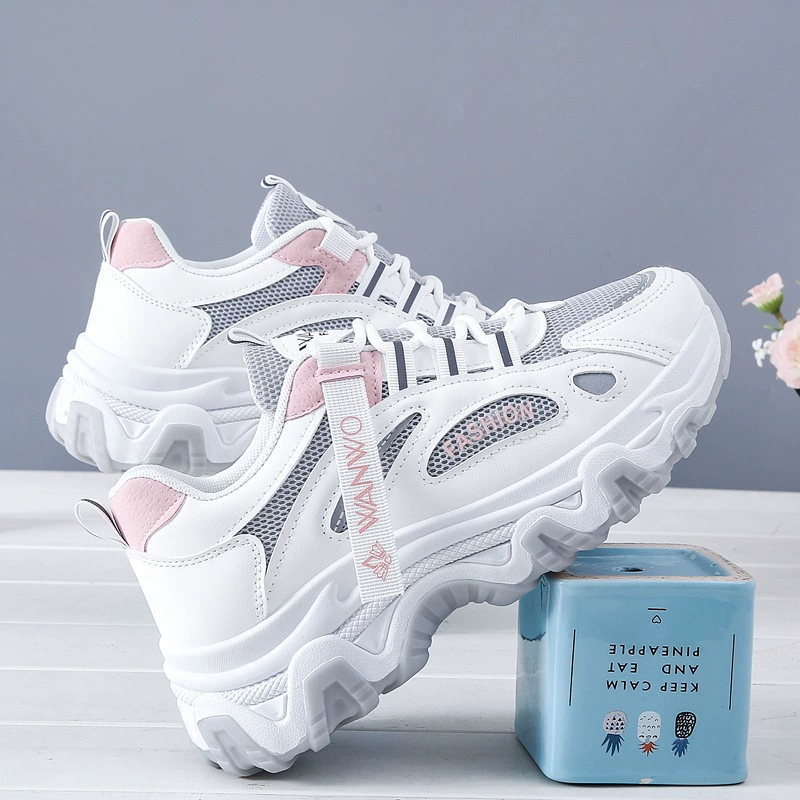Ин корейская версия Daddy Female Shoes 2024 Весна и Осень Новая Студенческая Спортивная Обувь Женская Tide увеличивает сет casual shoes q7811
