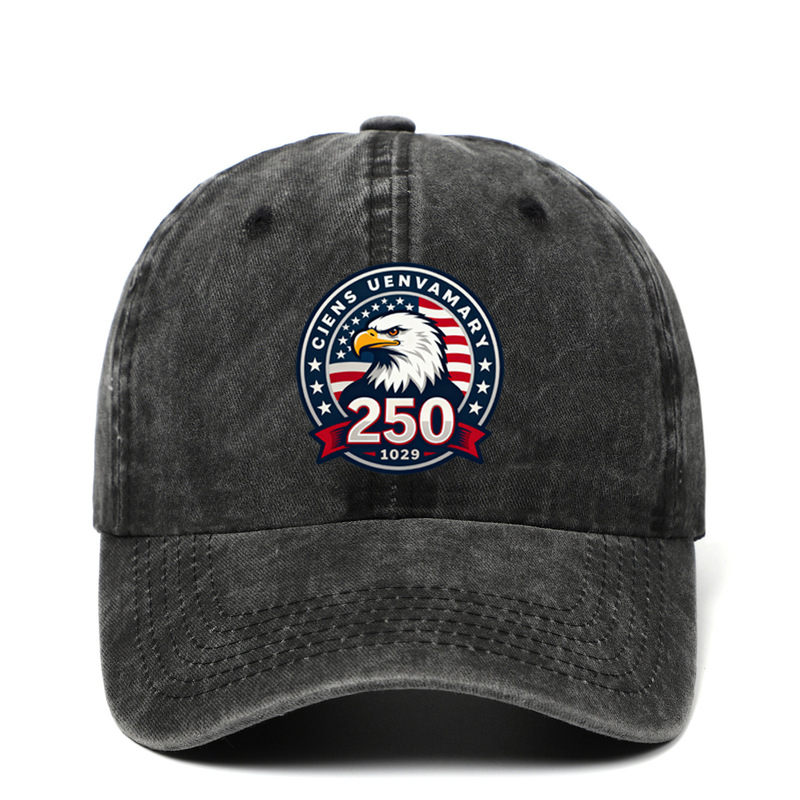 Us 250Th Anniversary Baseball Cap Washed Hat Cross-Border Peaked Cap Us 250Th Anniversary Cap