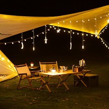 戶外露營帳篷氛圍燈LED照明燈練攤生日會派對裝飾USB充電寶小燈串