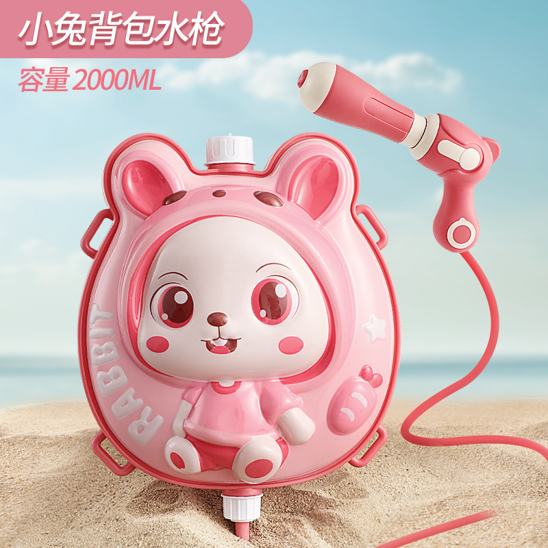 Mochila infantil juguetes de tiro de agua de playa de verano barraca eléctrica de cabello continuo pistola de rociador de agua al por mayor