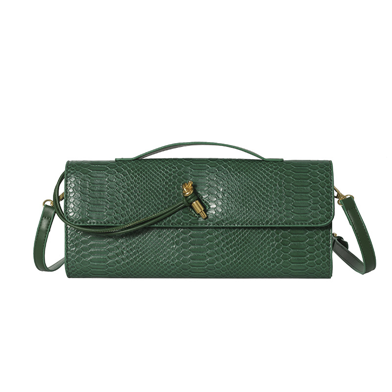 Nuevo cross-border cocodrilo de hombro bolso nicho de alto nivel horizontal bolso de cena de mano bolso de mujer