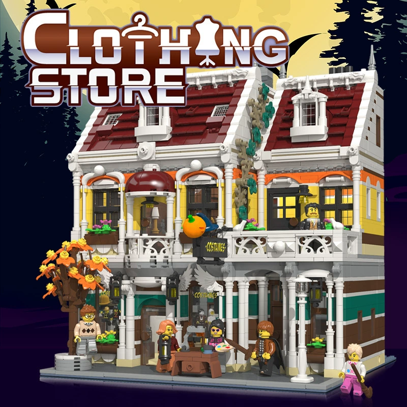 Juèing 89131 Магазин одежды Scenic Building Blocks Малые гранулы Пластик Пластик Пластик