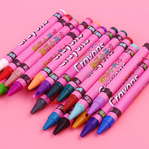 Student stationery crayon set 8 colors 12 colors 24 cute children coloring graffiti crayons art pen student prizes