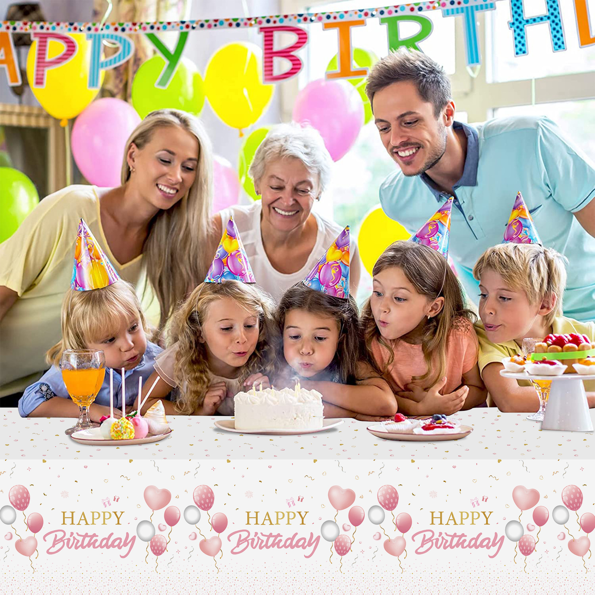 110g Weight Tablecloths Home Textiles & Decor Type Decorative Props Event & Party Supplies 1 Piece Quantity Party Occasion Plastic Material Birthday Festival Letter, Balloon Pattern Birthday Style Birthday Birthday Letter Balloon Plastic Party Decorative Props Tableware 1 Piece 9