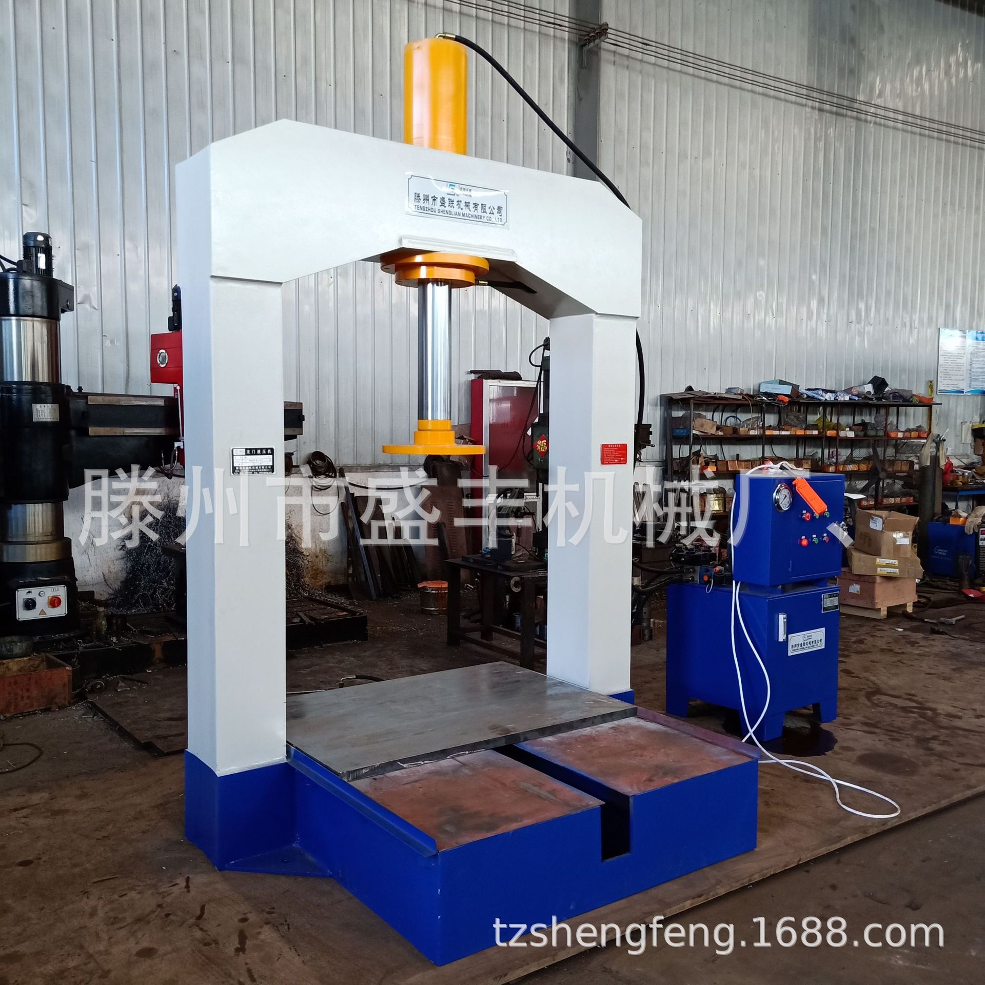 100吨电机转子压装机滕州盛丰机械200吨龙门式压力机