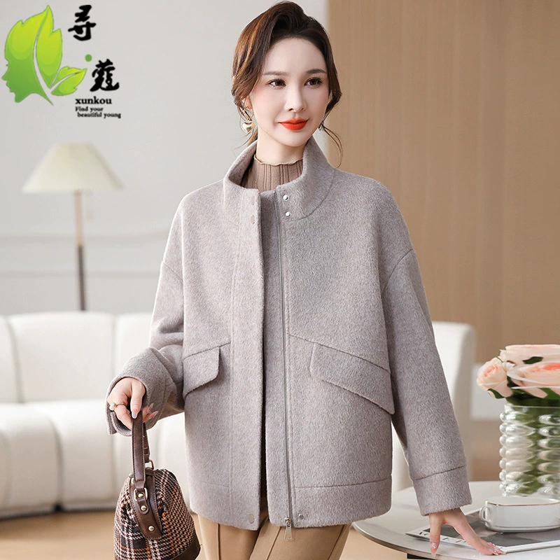 Мама среднего возраста 40-летняя шерстяная куртка средняя и пожилая модная молодая свекровь 50-летняя корейская зимняя одежда женская