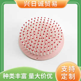 现货批发卡通可爱梳子多规格彩色弹性胶皮梳顺发美发梳厂家供应