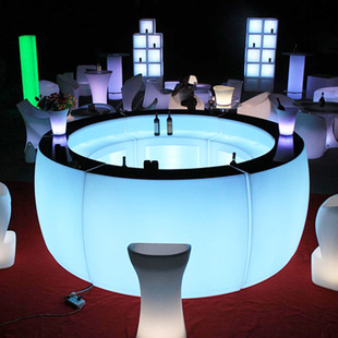 Luminous Bar Hotel Banquet Reception Combination Welcome Desk Outdoor Open-Air Party Event Bar Counter Bar Loose Table