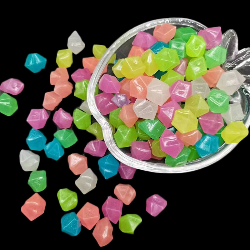 Заводская поставка небольшого размера алмаз светящийся камень аквариум пейзаж алмаз светящийся камень Садоводство флуоресцентный каменный рабочий