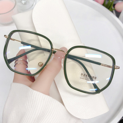 新款时尚潮流防蓝光眼镜架 小红书同款ins平光镜素颜街拍眼镜框