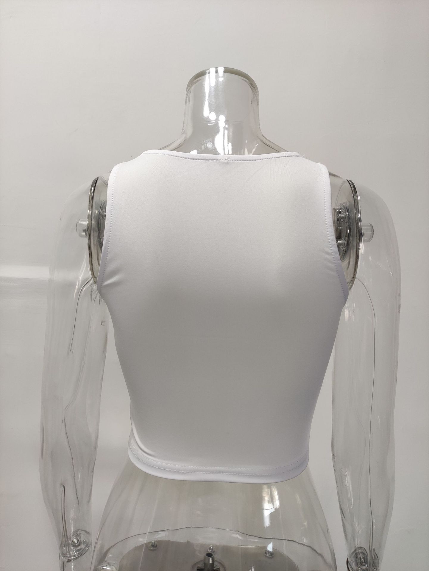 Women's Clothing Summer Solid Color Sleeveless Round Neck Tank Vest T-Shirt Women's New Wish Fashion Top_ecoleips.com