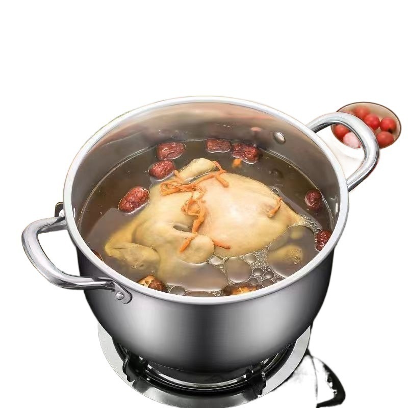 ✅316特厚食品级不锈钢汤锅家用炖汤煮粥锅煲火锅蒸锅燃气炉电磁|undefined