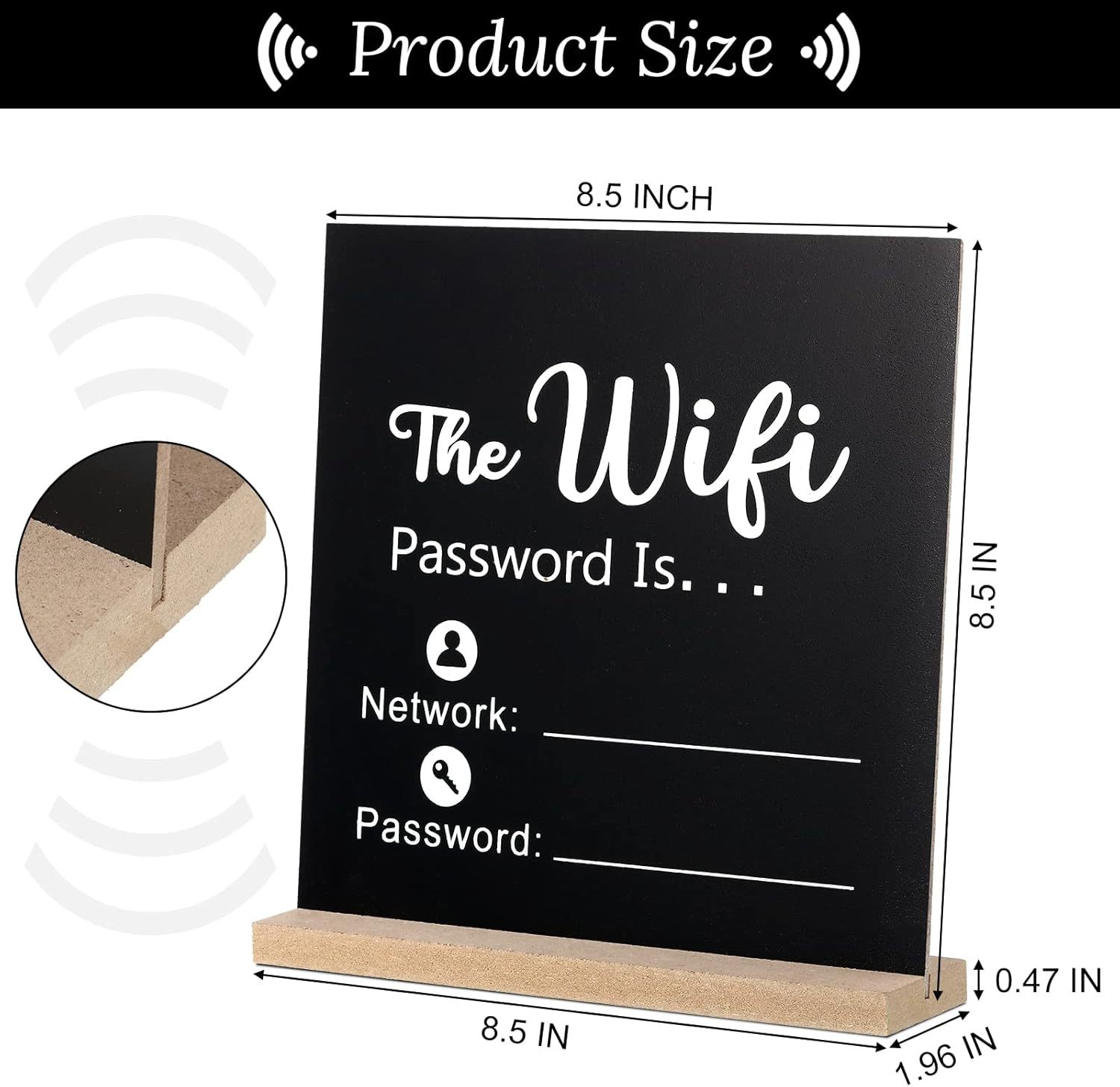 검정색 21.59*21.59cm 보드 1개 + 베이스 1개