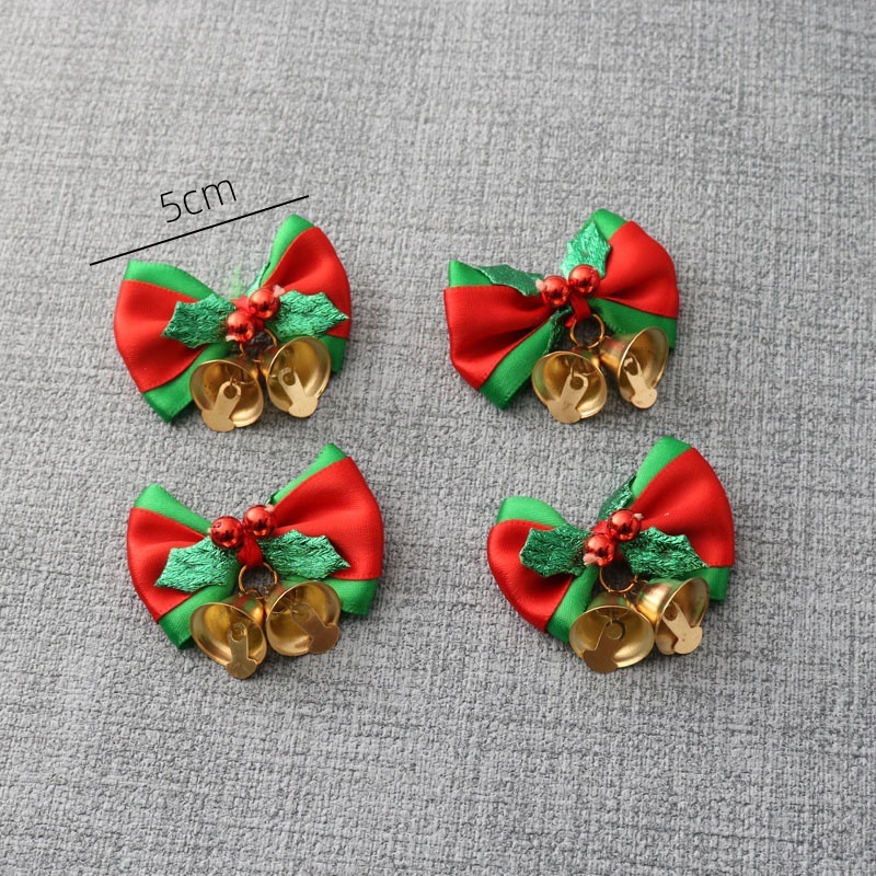 クリスマスミニ蝶結びペンダントクリスマスツリー装飾ギフトボックス部品diyクリスマス鈴飾り配置|undefined