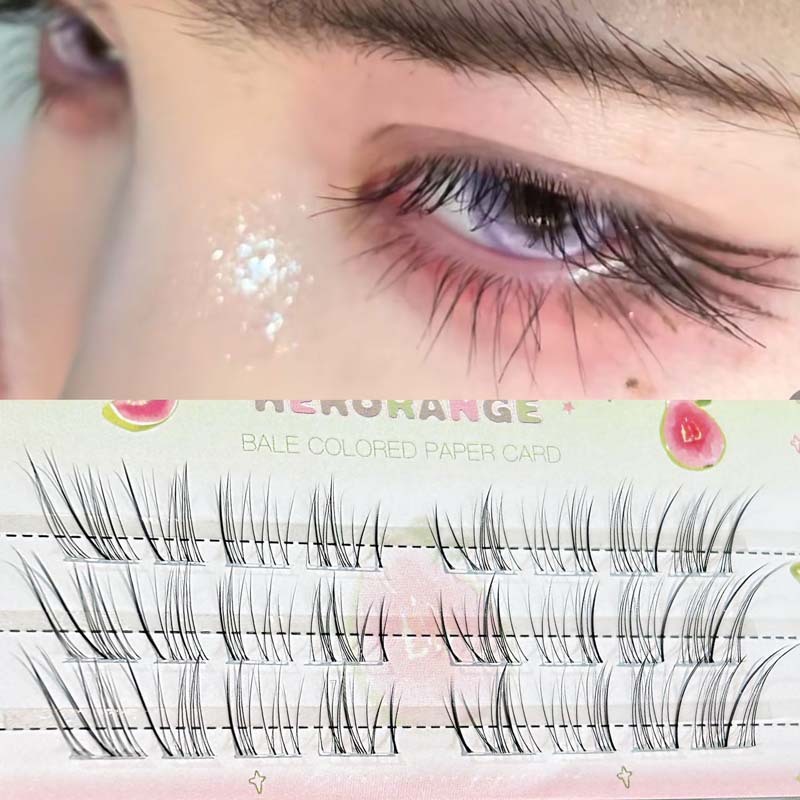 HERORANGE ~ 清冷美人上まつげ大容量シングルクラスタ段階式シミュレーション超自然的なまつげ|undefined