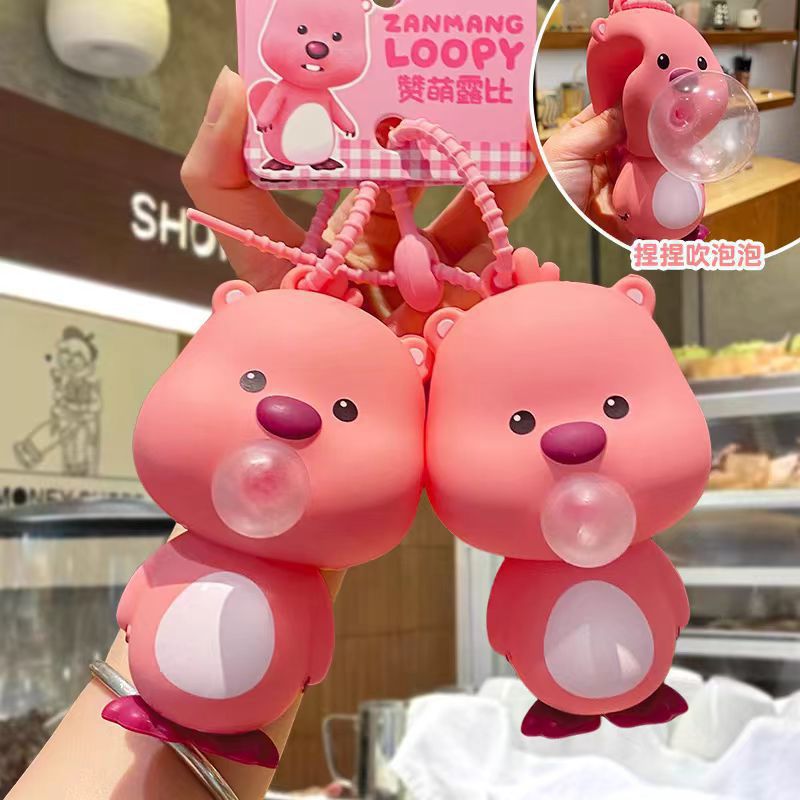 Bubbles, slime, keychain, doll, pendant, toy
