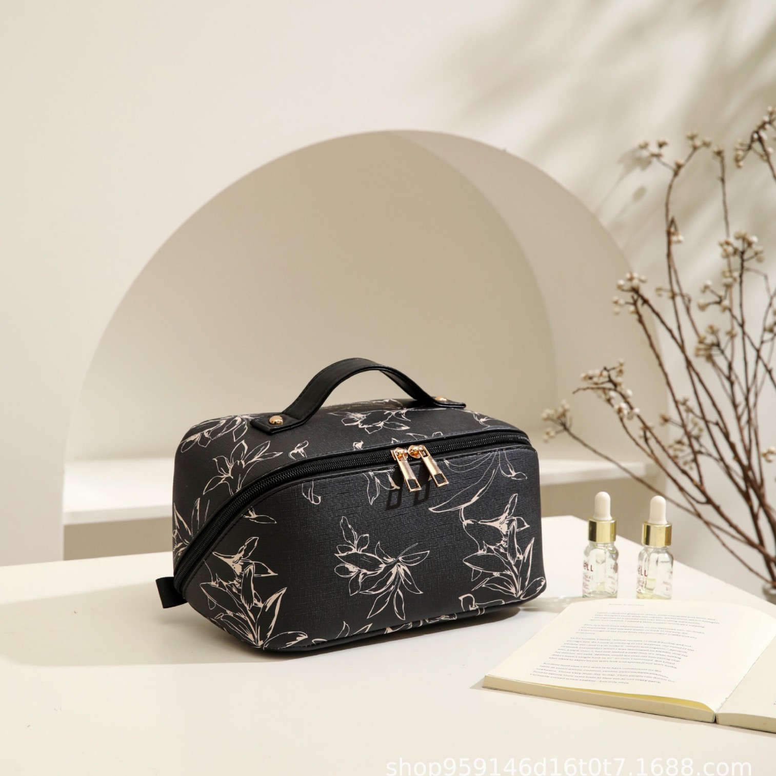 Popular Cross-Border New Toiletry Bag for Women, Portable Travel Storage Bag, Large-Capacity High-End Makeup Bag