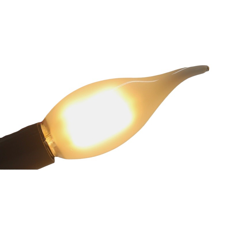 LED esmerilado lámpara de filamento bombilla de la vendimia bombilla de la vela señaló tire de la burbuja de la cola bombilla decorativa E14