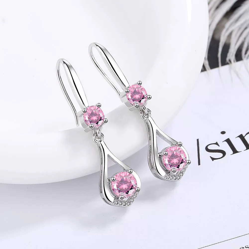Серьги с коротким цирконием, свежие и милые, корейский стиль