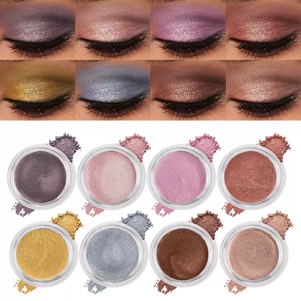 Shcoety Single-Color Cosmetic Mousse Eyeshadow Highlighter Brightening Colorful Eyeshadow Powder Mermaid Face Highlighter Powder