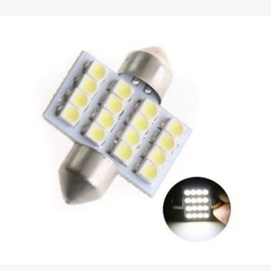 Автомобильная Светодиодная лампа для чтения 31 36 39 41 мм с двойным заострением 1210-16SMD свет на крыше салона автомобиля свет заднего отсека