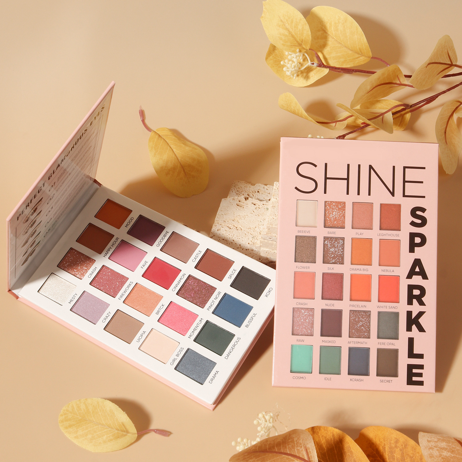 MISSYOUNG Cross-border 20-color eyeshadow palette, paper eyeshadow, pearlescent eye makeup, matte eyeshadow, Amazon undefined