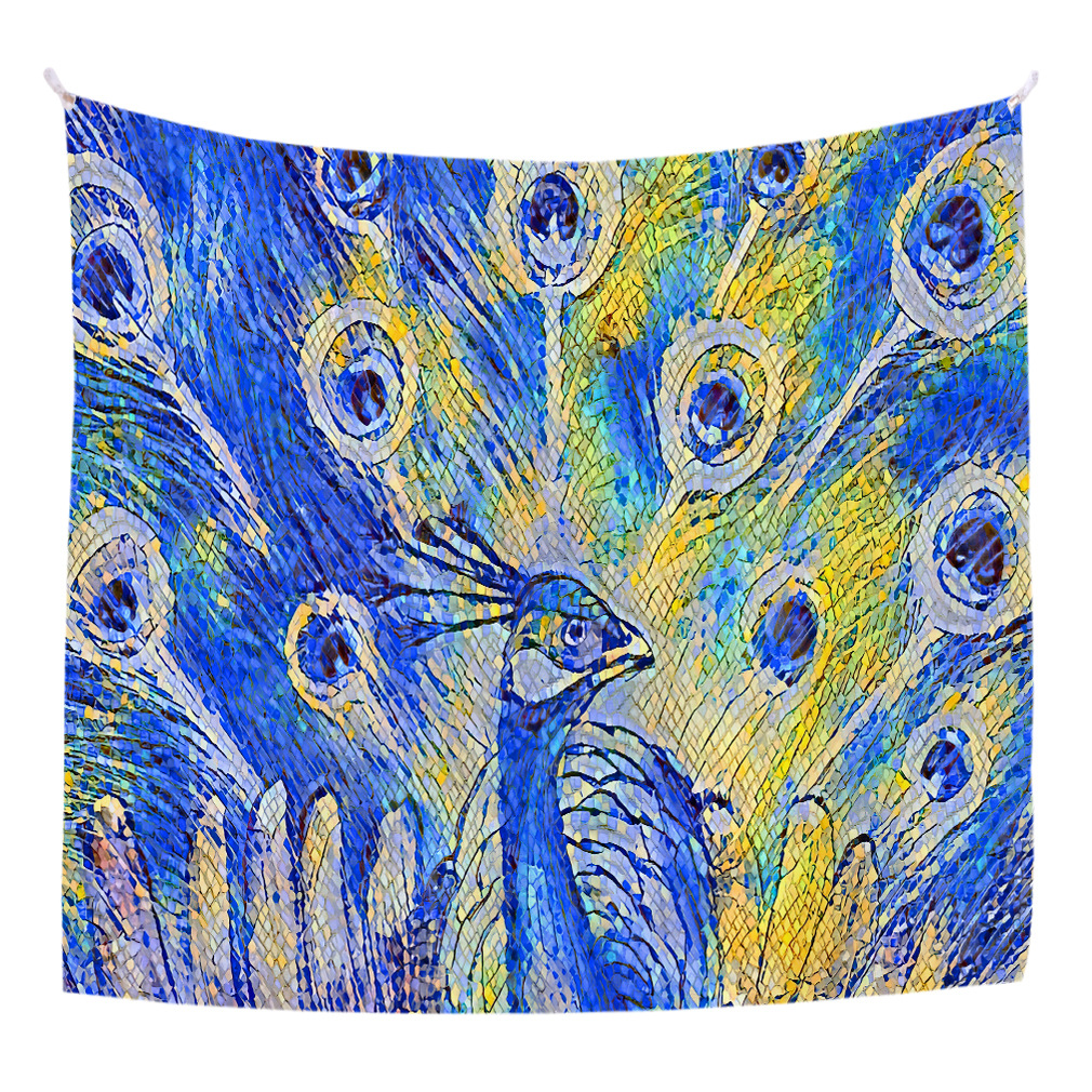 亚马逊艺术画挂毯 背景布家居装饰墙面壁毯挂画 直播背景挂布直销