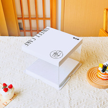 三合一甜点甜品包装盒6/8/10寸生日蛋糕盒六/八/十寸半透明蛋糕盒