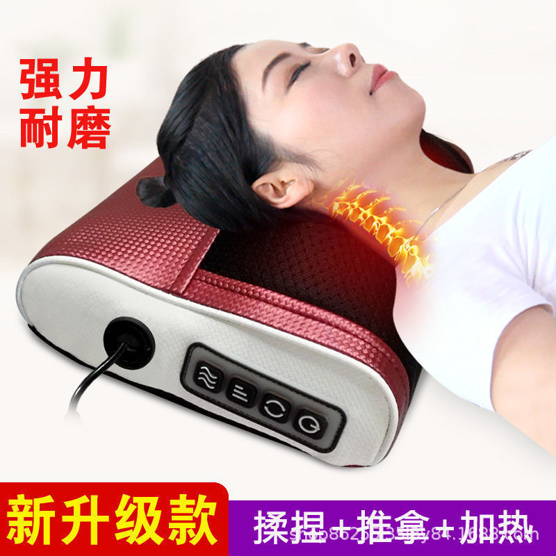 新型家庭用電動全身揉みマッサージ器枕頚椎首肩部腰脚部クッションマッサージ器|undefined