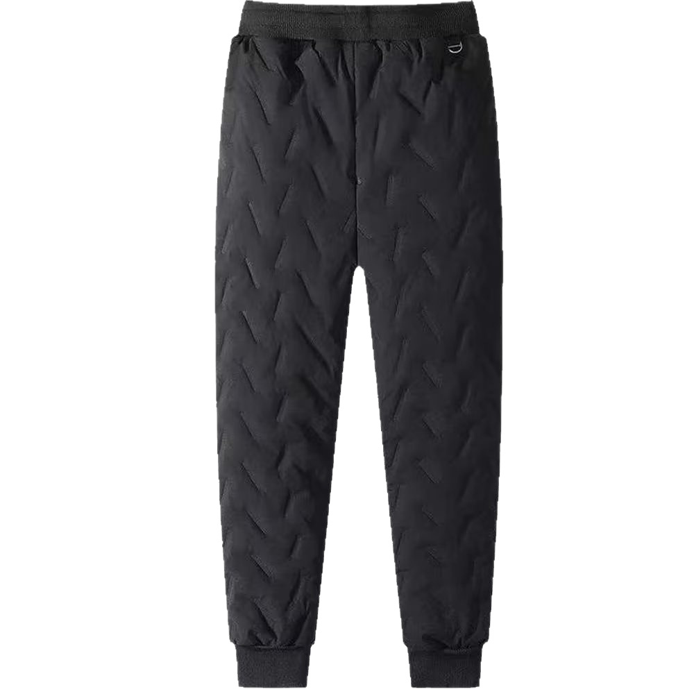 Pantalones de algodón forrados de lana de cordero engrosada casual versátil invierno pantalones de gran tamaño de los hombres cálidos pantalones de chándal atados al tobillo tendencia deportiva