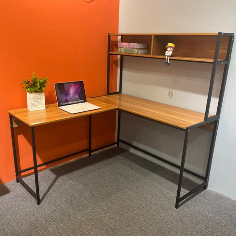 Bedroom Desk Simple Home L-Shaped Corner Table Corner Study Table Computer Shelf Layer Desk Storage Rack