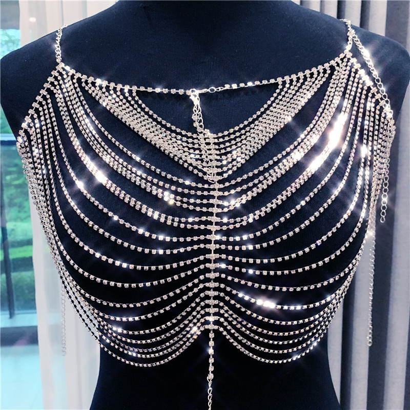 1 Piece Fashion Jewelry Rhinestone Women's Body Chain display picture 1