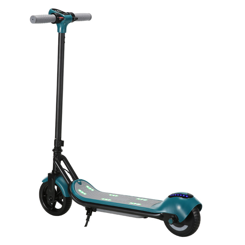 Outdoor Children's Electric Scooter, Foldable, with Music and Lights, Two-Wheeled, Suitable for Ages 6-12, Range 10Km