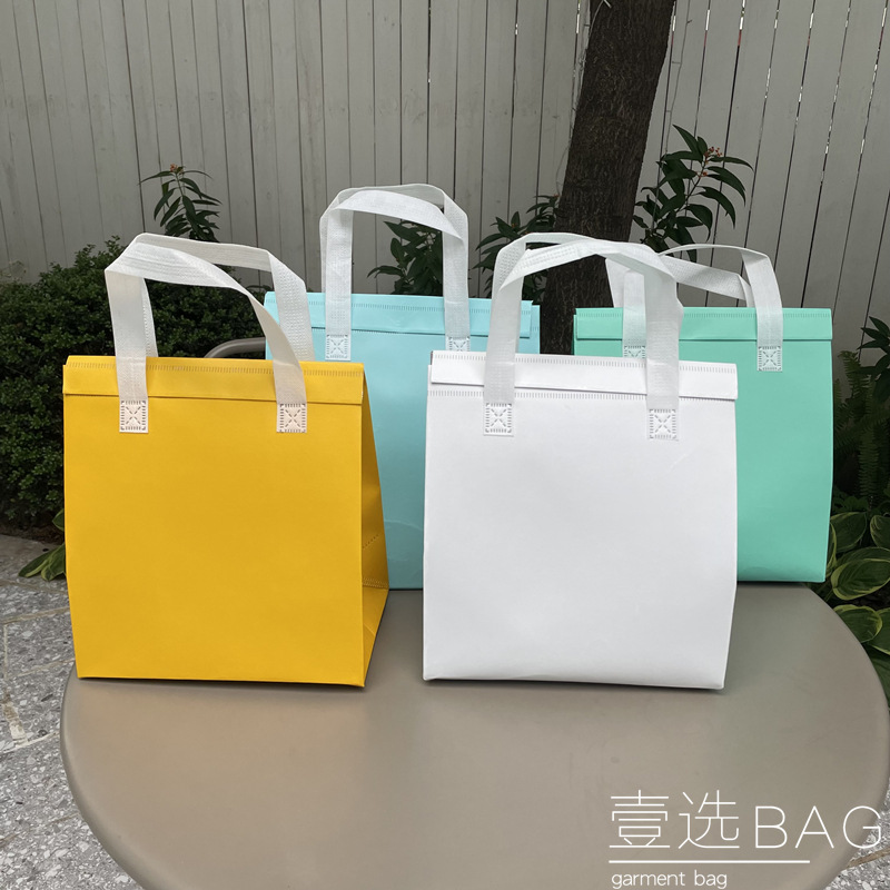 铝箔保温袋外卖专用奶茶甜品端午粽子带胶封口铝膜日式手提袋餐饮