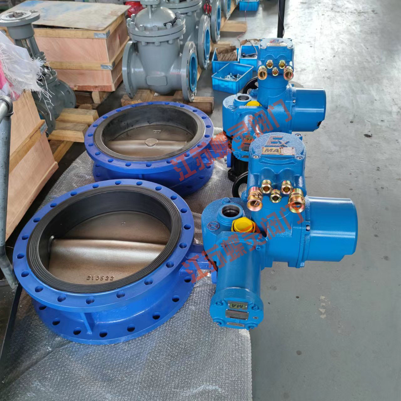 瓦斯隔爆电动蝶阀 MKD943F-16C四氟密封 矿用瓦斯防爆蝶阀DN500