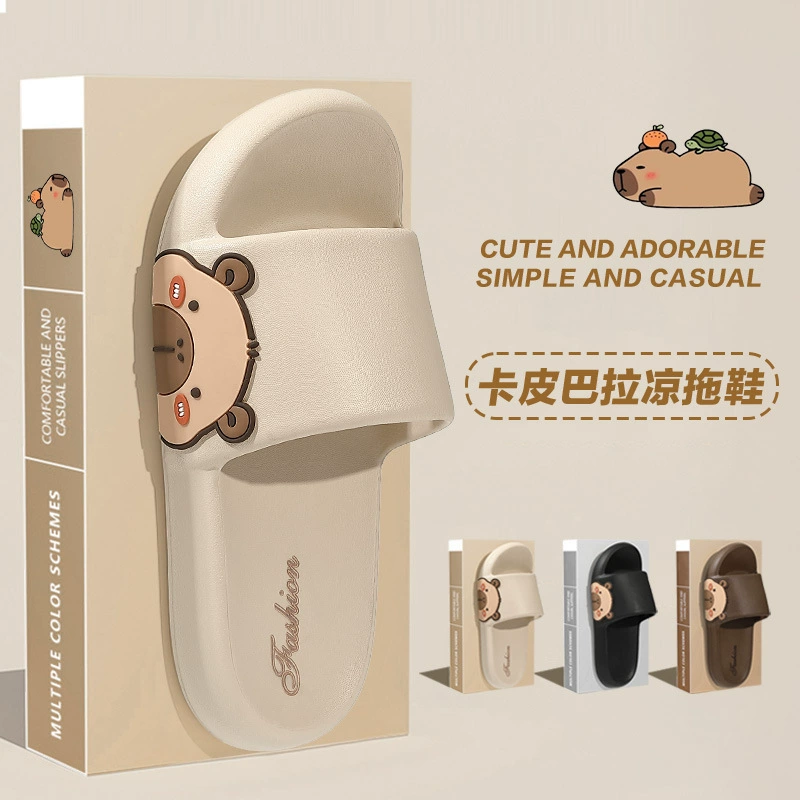Хладкие тапочки с толстой подошвы женские летние носить милые мультфильмы в помещении