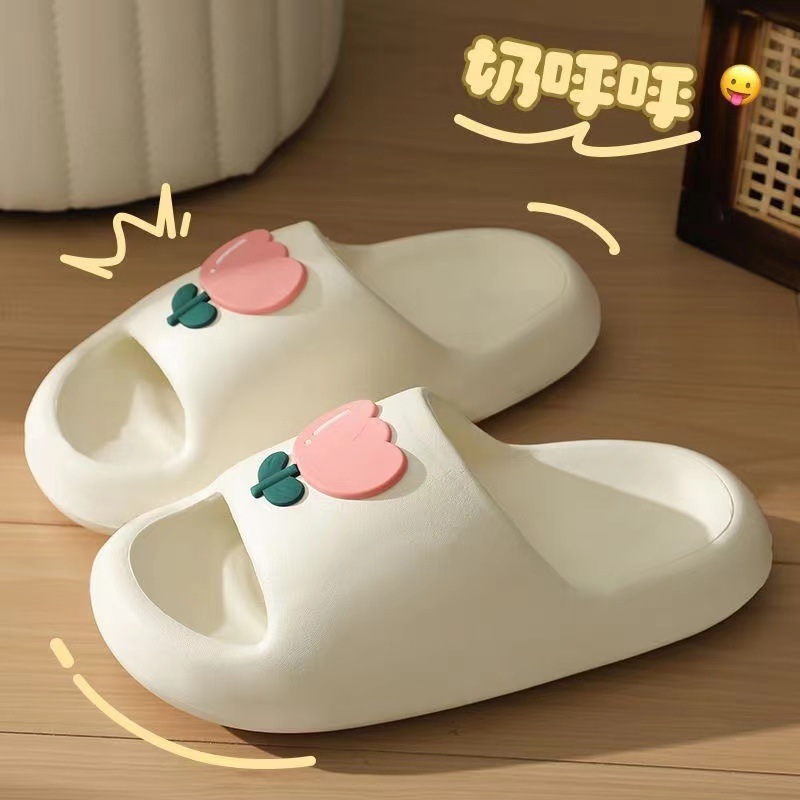 EVA 빵 슬리퍼 튤립-화이트