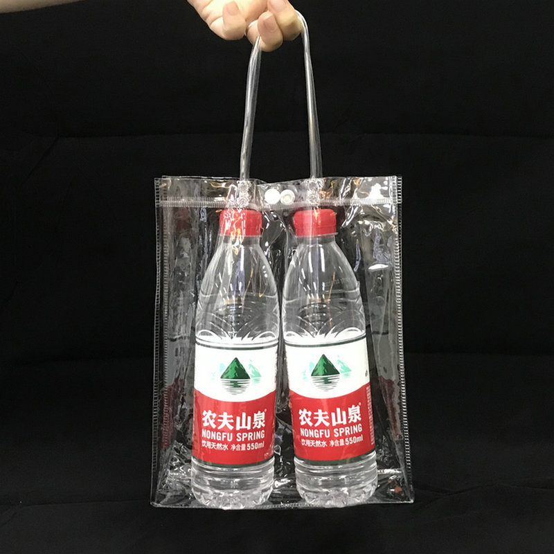 PVC软管透明手提袋礼品袋礼化妆品收纳防水塑料手提袋手拎袋现货