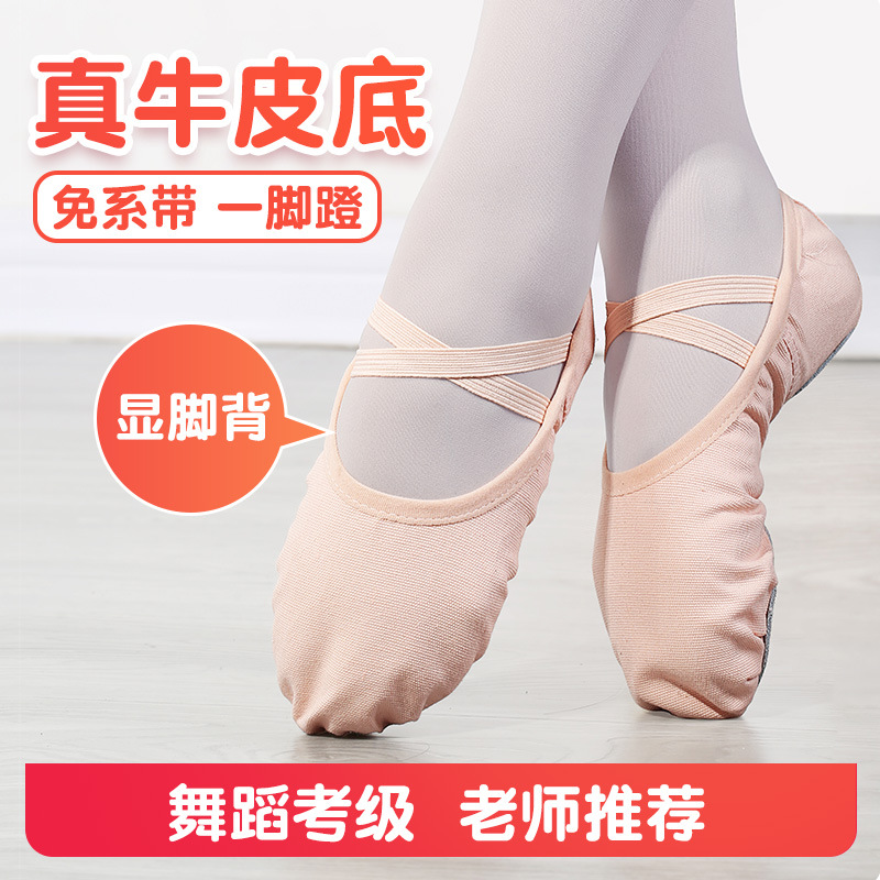 Children's Dance Shoes for Women, Adult Soft-Soled Practice Shoes for Girls, Professional Classical Dance Shoes, Cat Claw Shoes, Pink Dancing Shoes